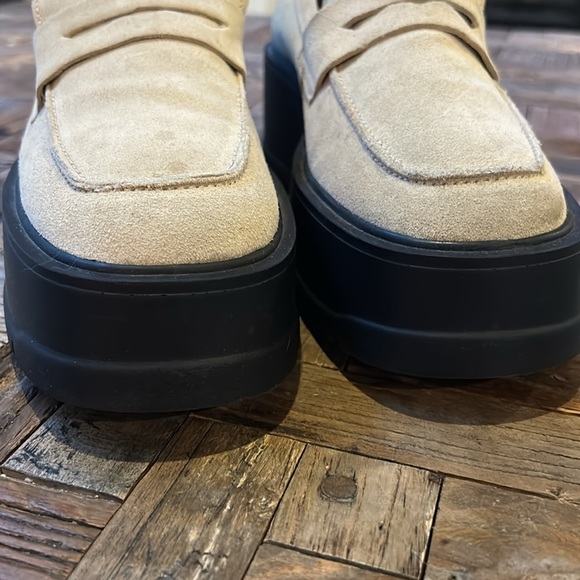 Free People Nico Platform Loafer Tan Suede Size 40 - Picture 7 of 16